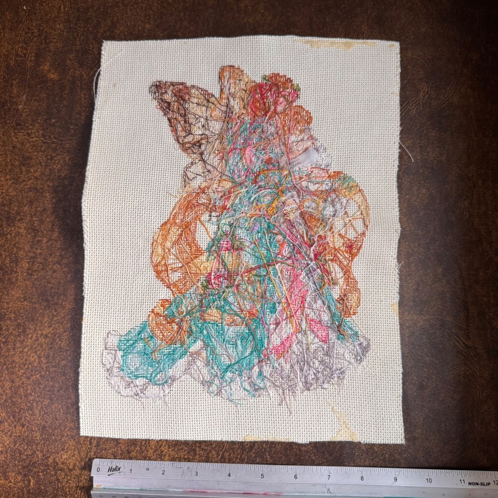 Finished Cross Stitch Faerie Godmother Barbara Baatz - Completed Art 10x13" - Picture 7 of 7